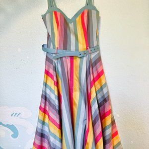 Collectif x Modcloth Rainbow Dress